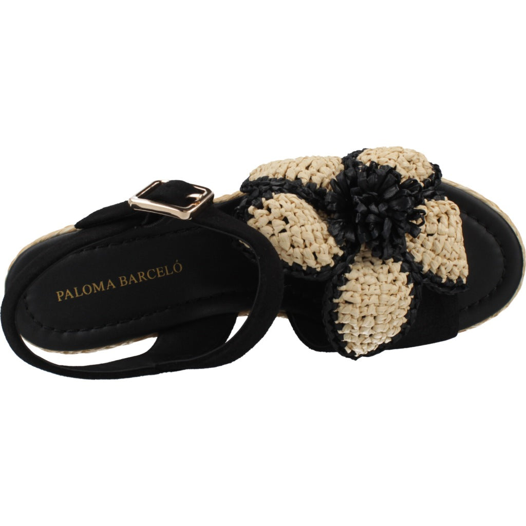 PALOMA BARCELO SANDALIA CRUZ en color BLACK  (6)
