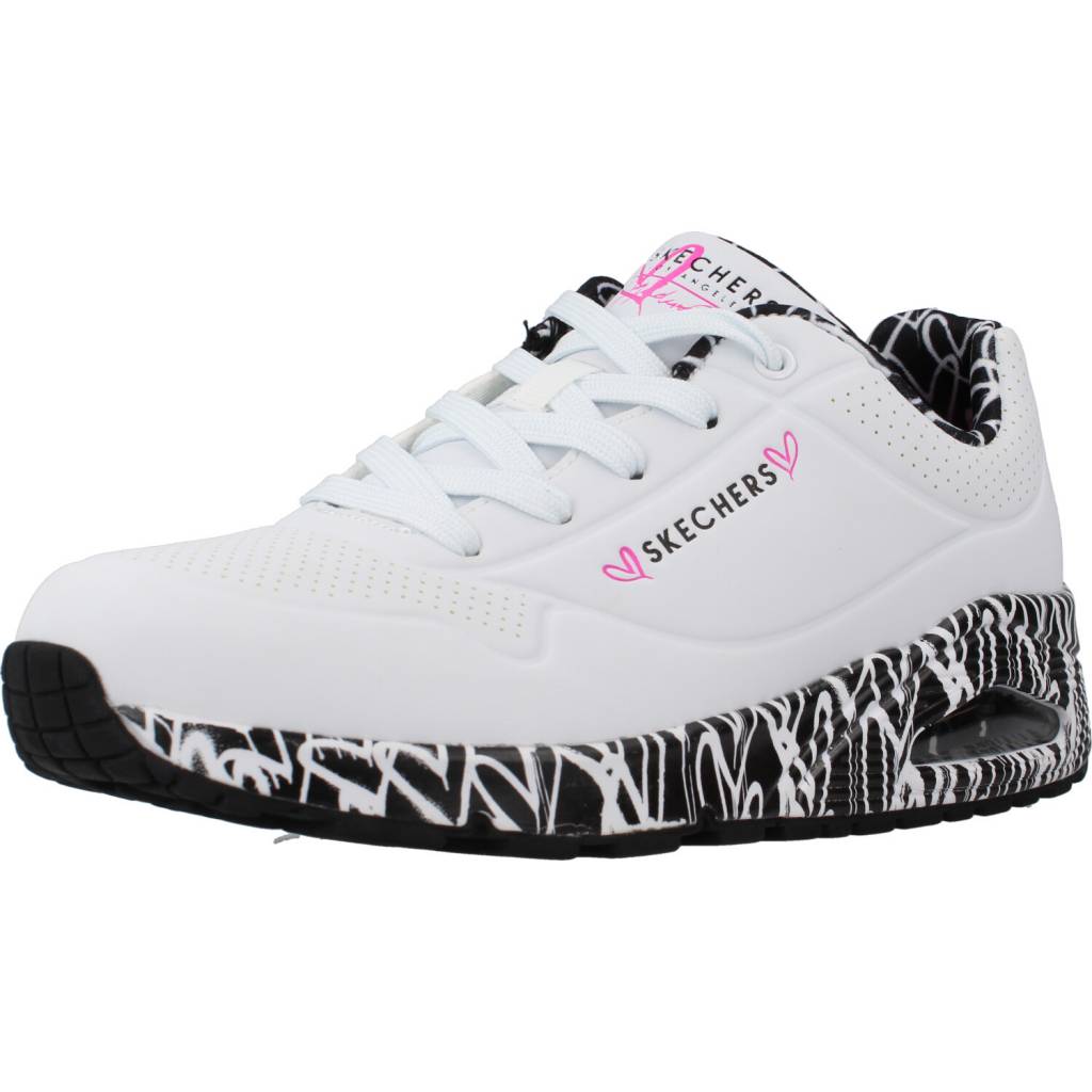 SKECHERS UNO - LOVING LOVE en color WBK  (1)