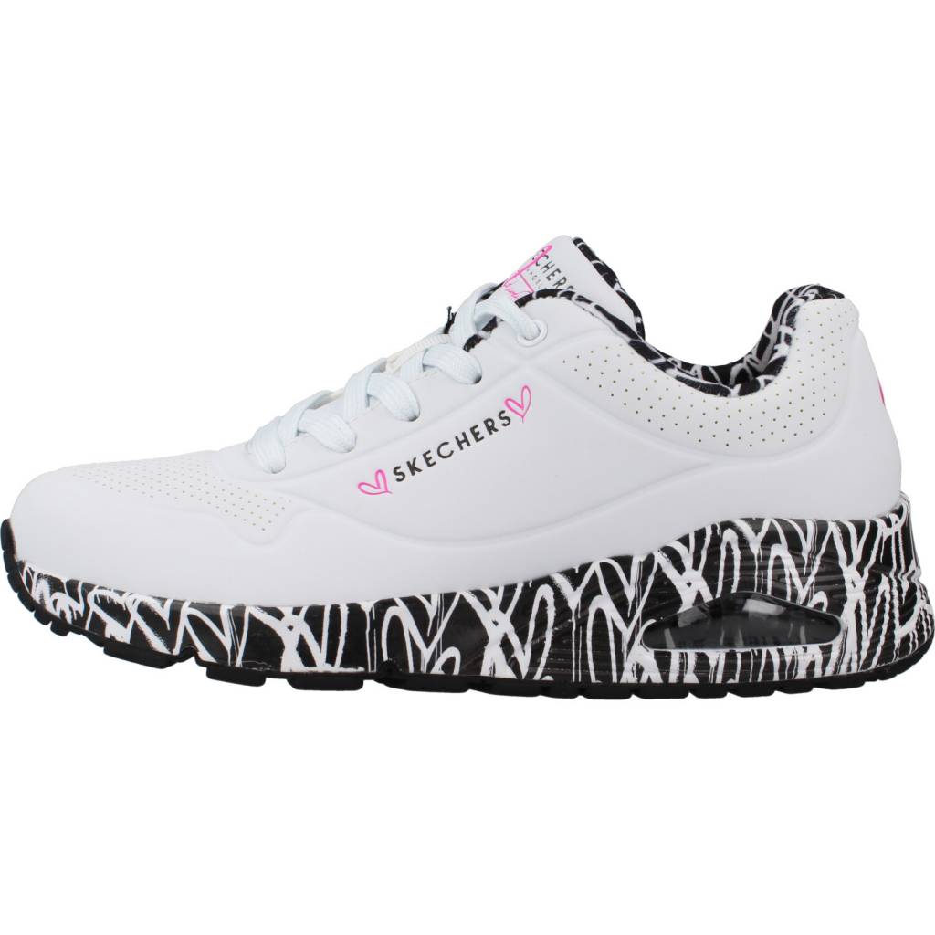 SKECHERS UNO - LOVING LOVE en color WBK  (2)