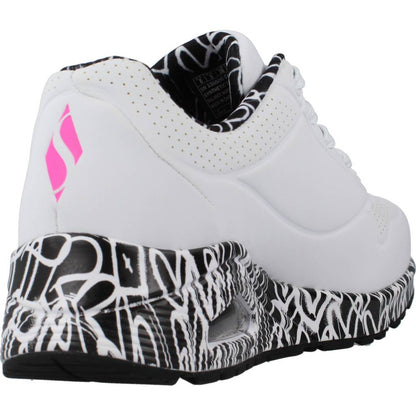 SKECHERS UNO - LOVING LOVE en color WBK  (3)