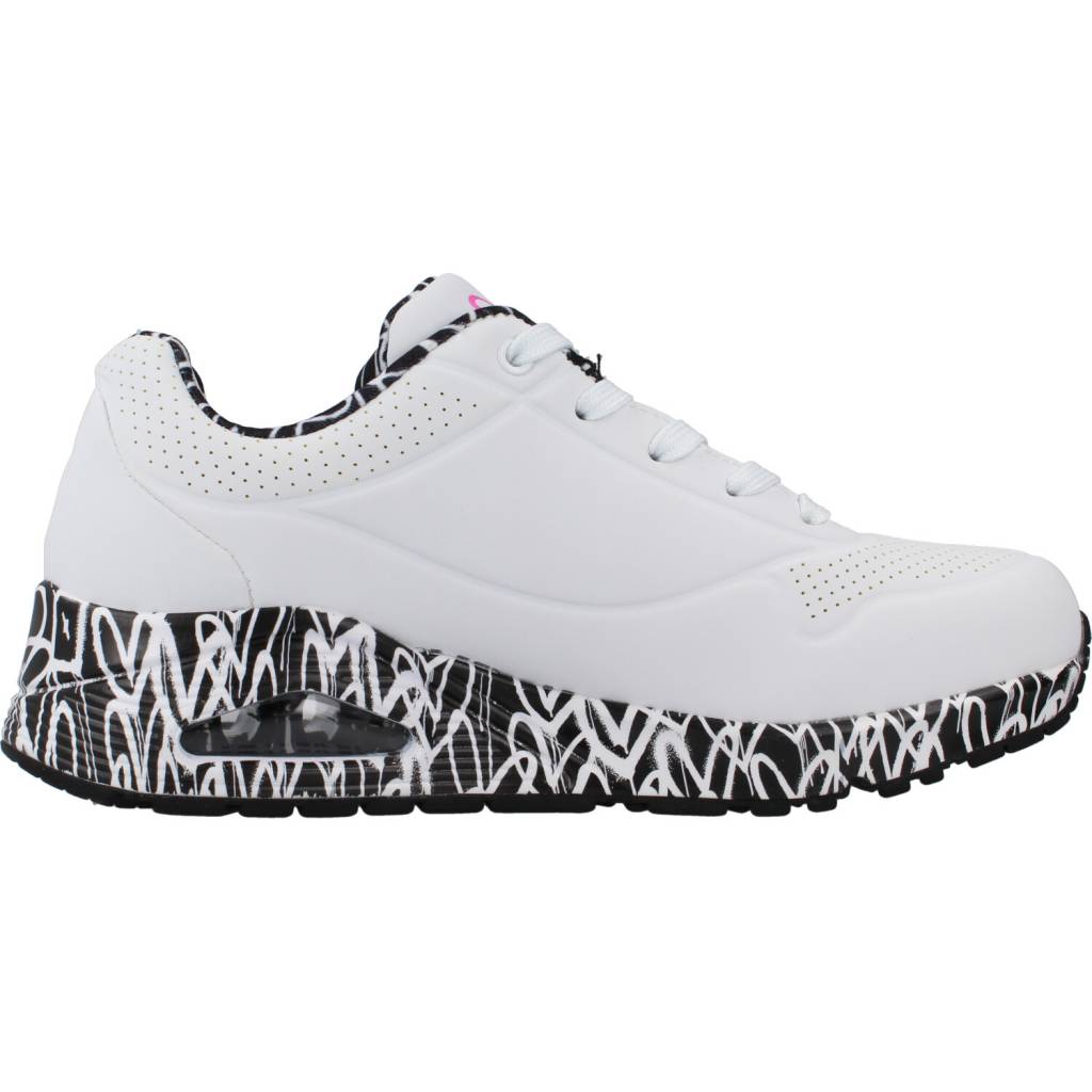 SKECHERS UNO - LOVING LOVE en color WBK  (4)