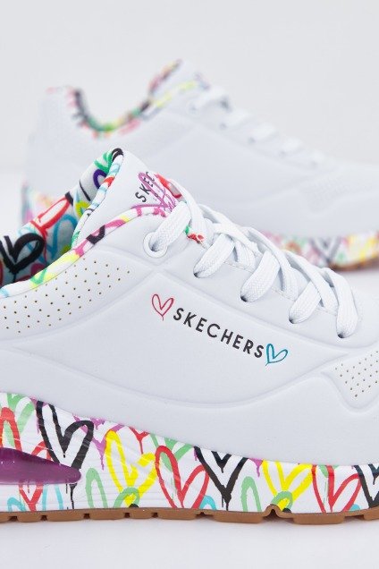 SKECHERS UNO - LOVING LOVE en color WHT  (4)
