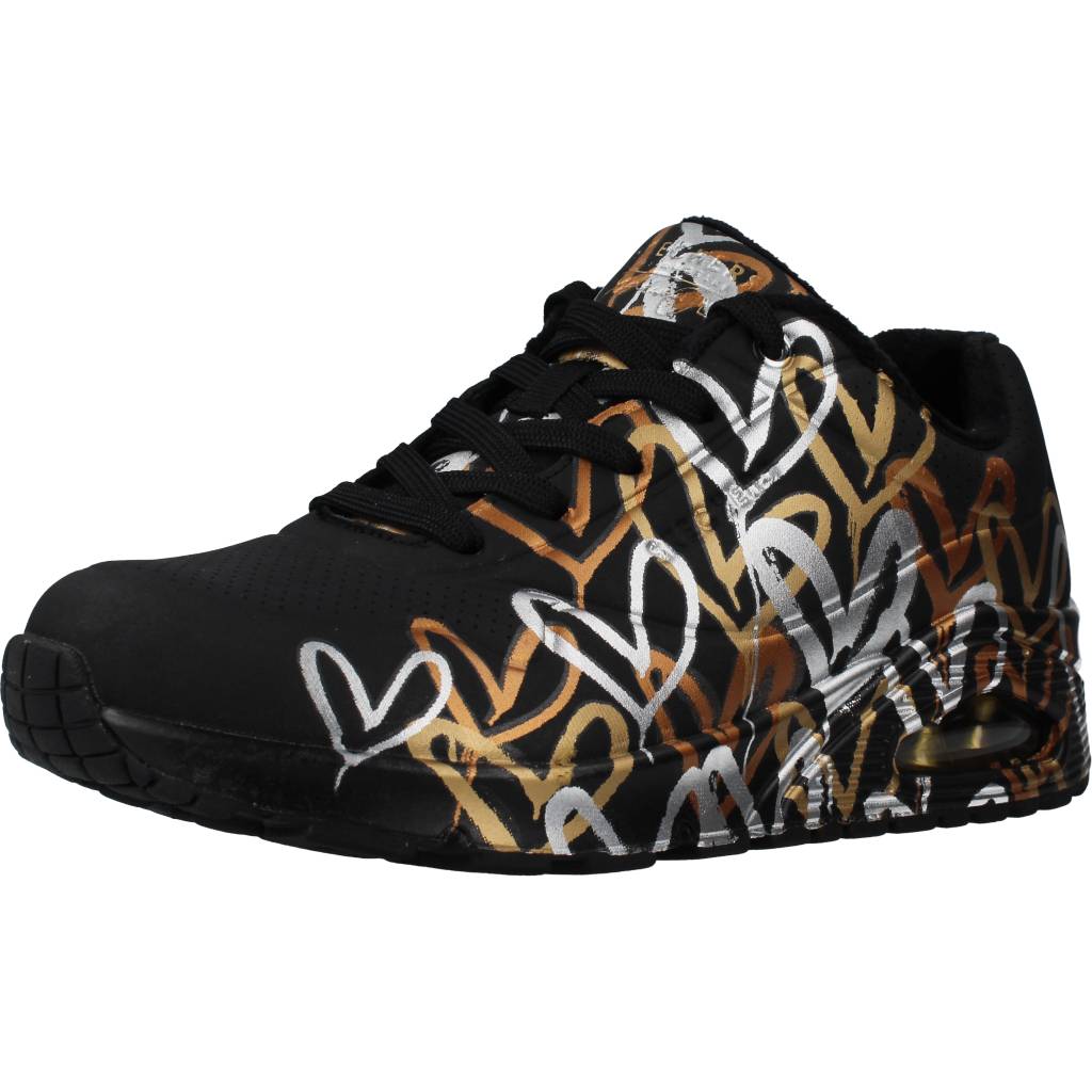 SKECHERS  UNO-METALLIC LOVE en color BKGD  (1)