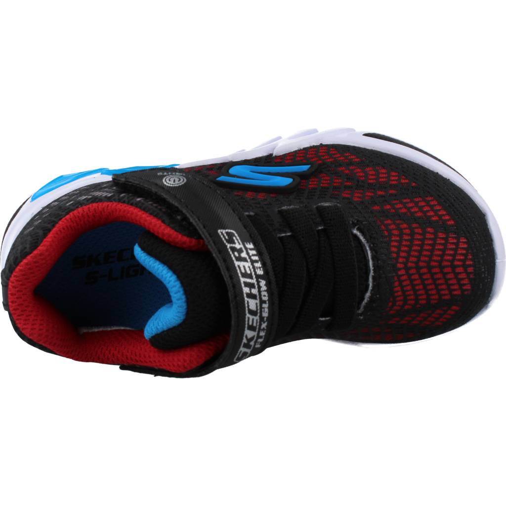 SKECHERS  FLEX-GLOW ELITE-VOR en color BKRB  (7)