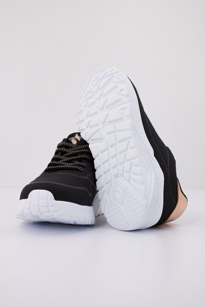 SKECHERS UNO LITE-METALLIC MO en color BLK  (5)