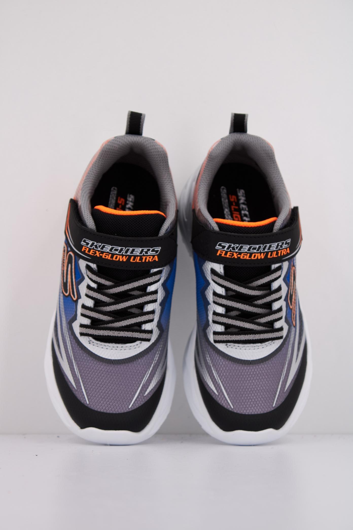 SKECHERS FLEX-GLOW ULTRA en color BKSL  (3)