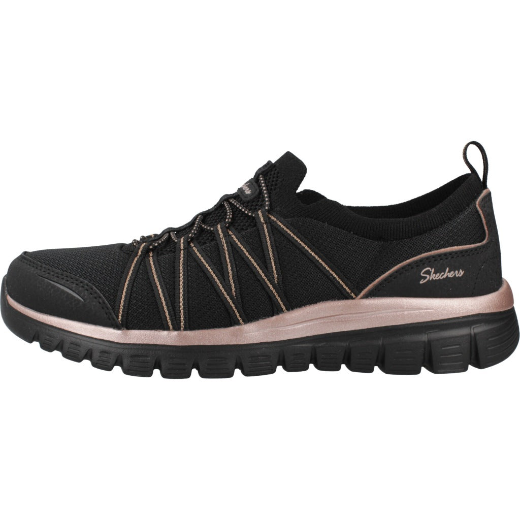 SKECHERS GRACEFUL PURECRUSH en color BKRG  (2)