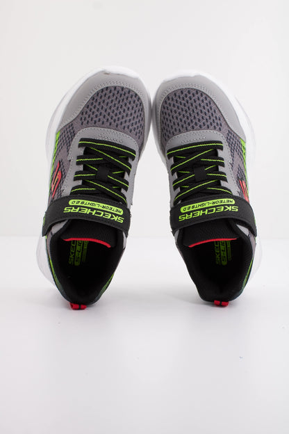 SKECHERS METEOR LIGHTS en color GYBK  (3)