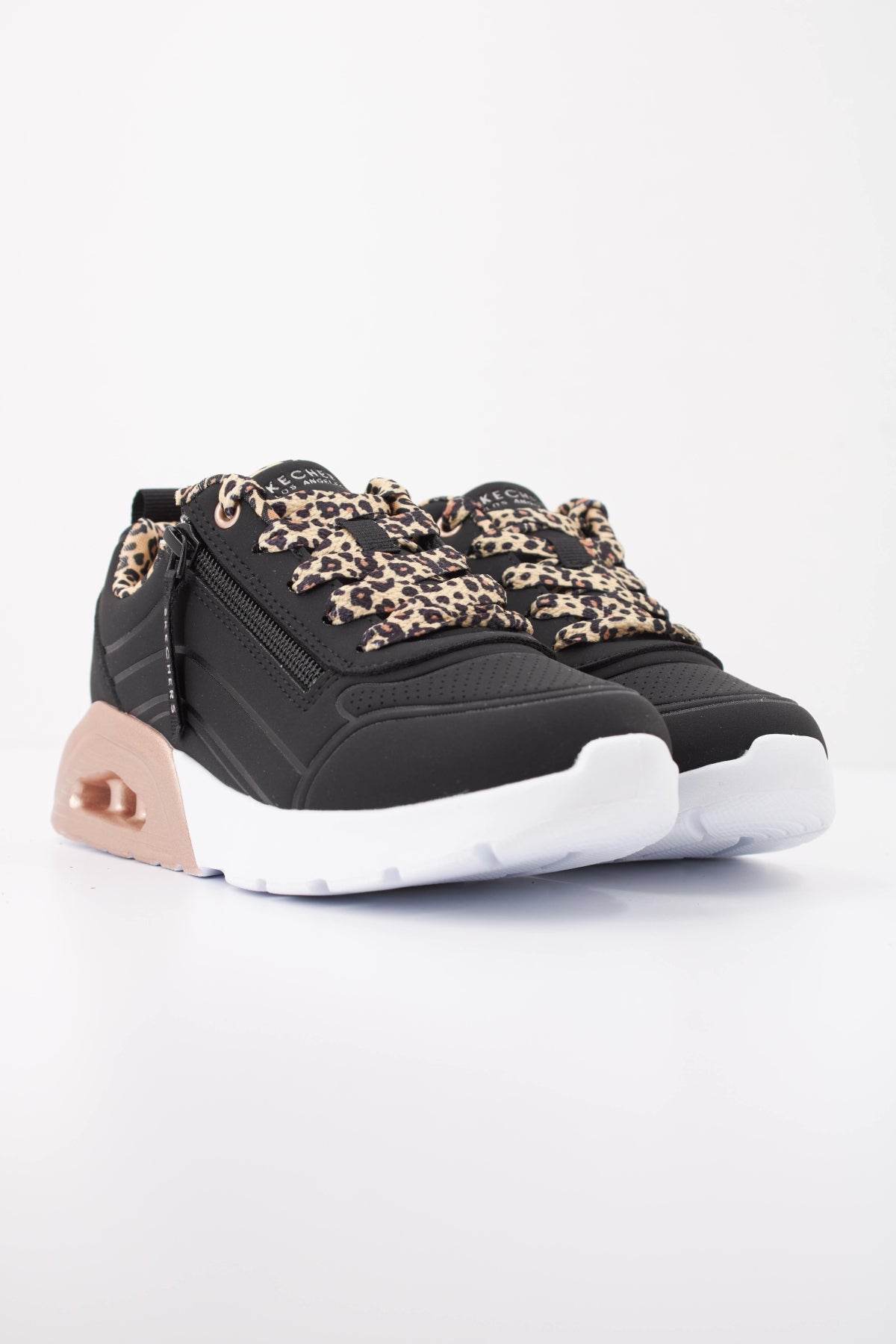 SKECHERS UNO LITE . - LEOPA en color BLK  (2)