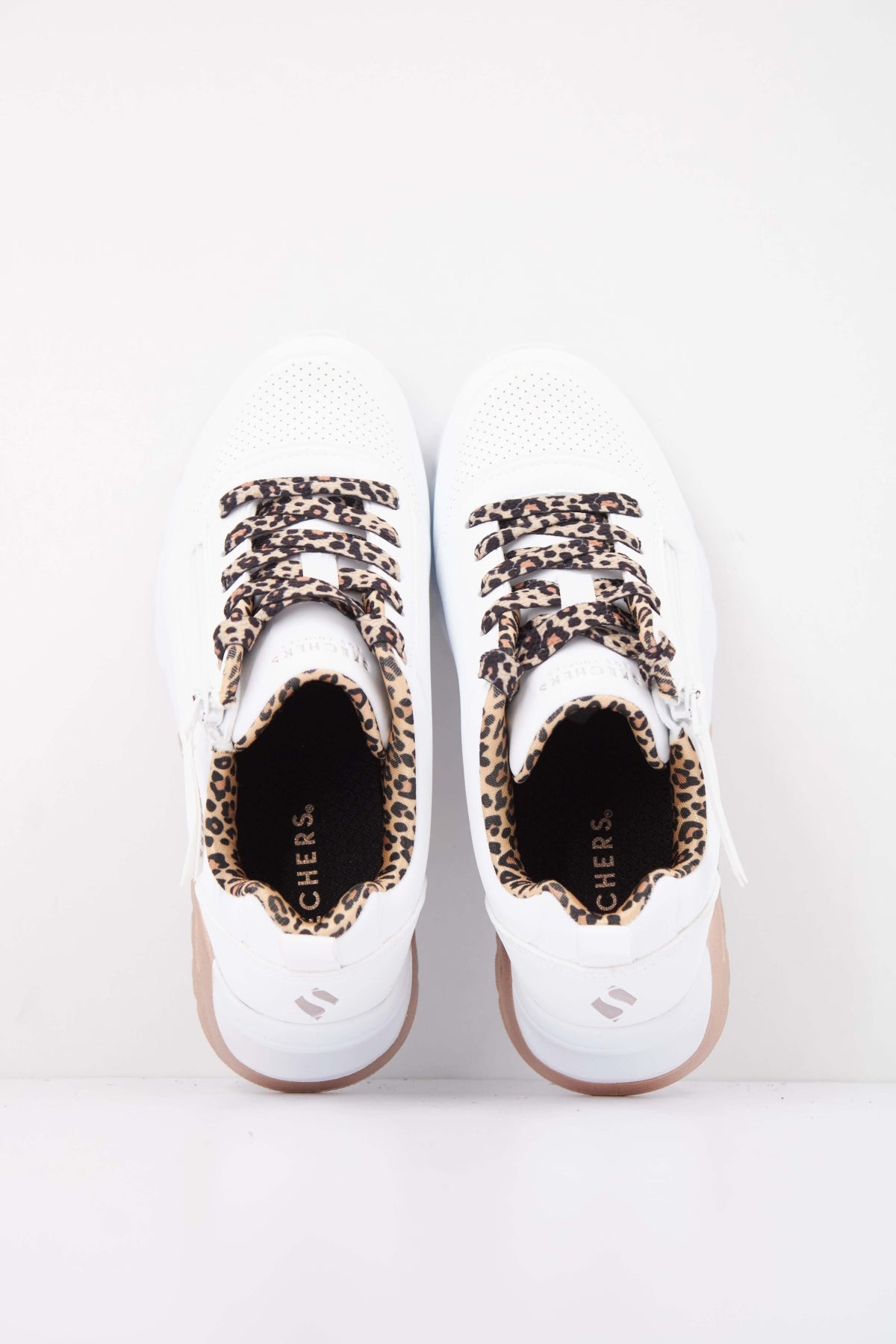 SKECHERS UNO LITE . - LEOPA en color WHT  (3)