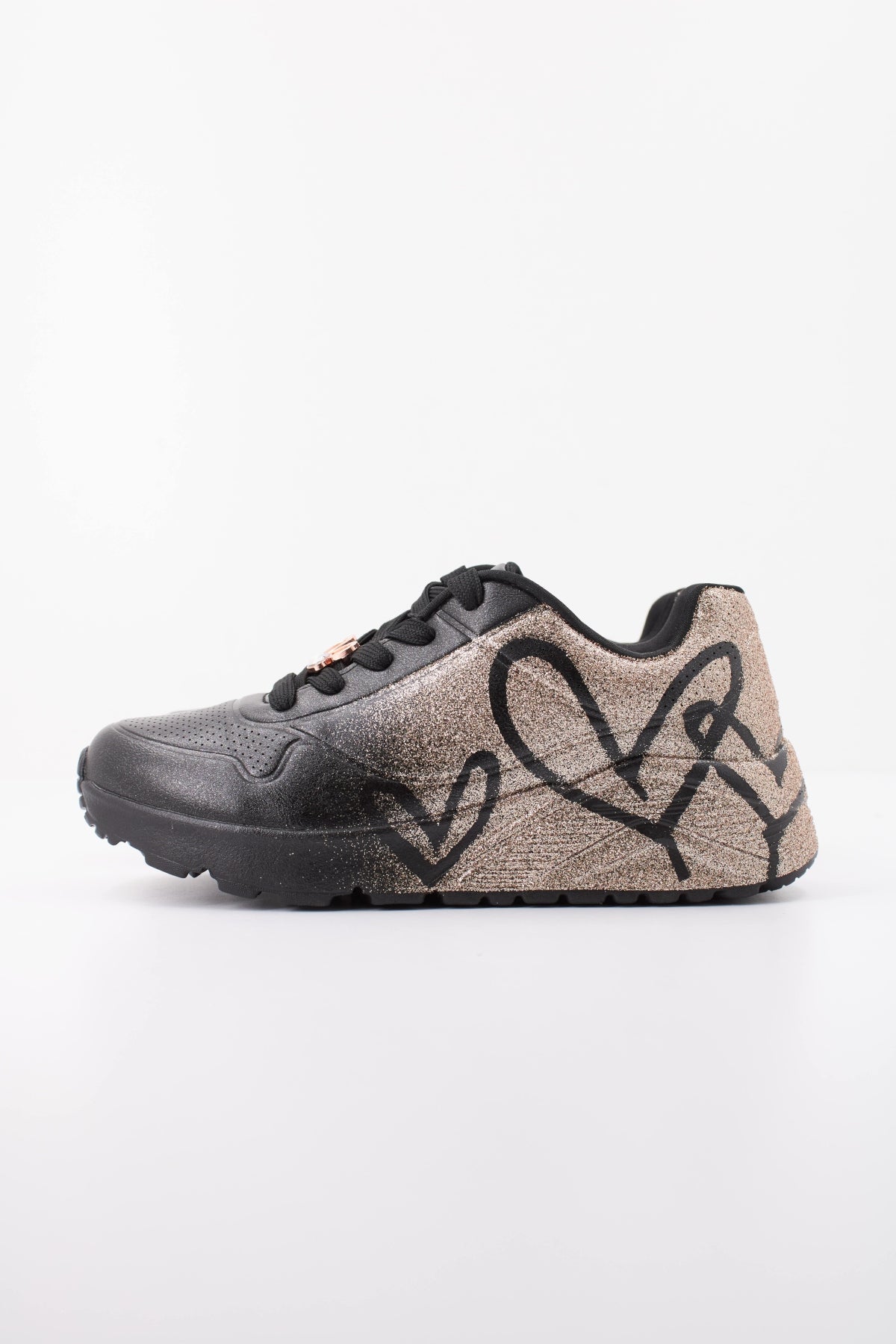 SKECHERS UNO LITE - HEARTDUST en color BKRG  (1)