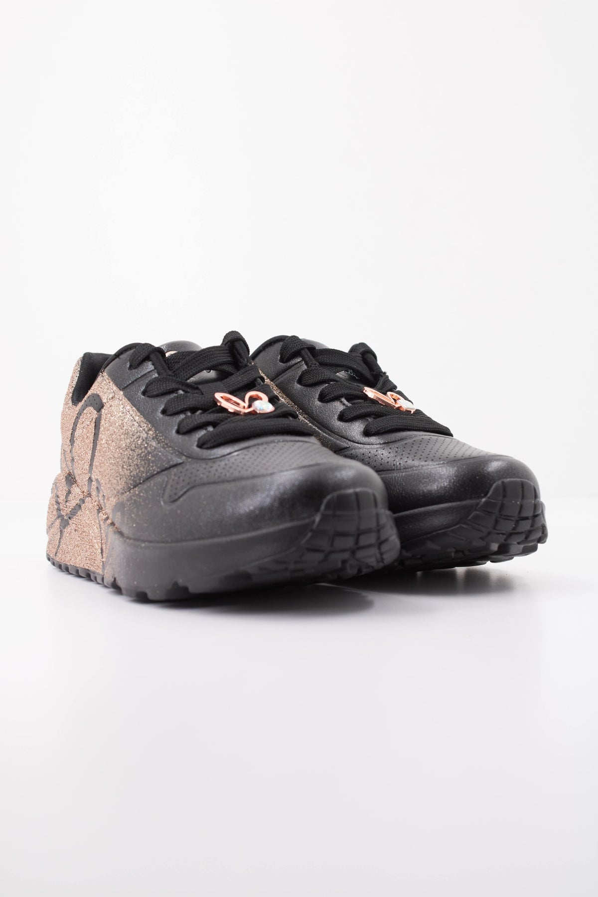 SKECHERS UNO LITE - HEARTDUST en color BKRG  (2)