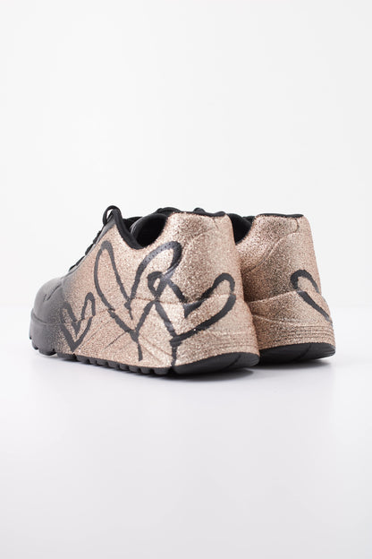 SKECHERS UNO LITE - HEARTDUST en color BKRG  (4)