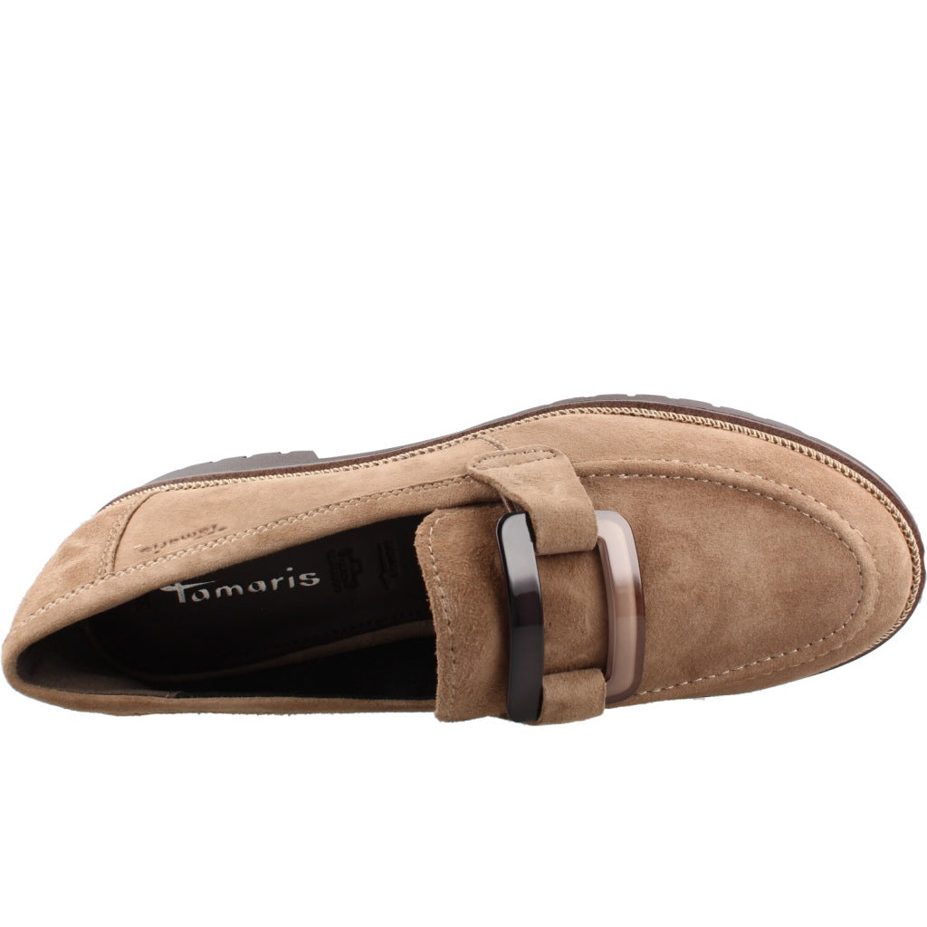 TAMARIS   MOCASINES en color TAUPE  (7)