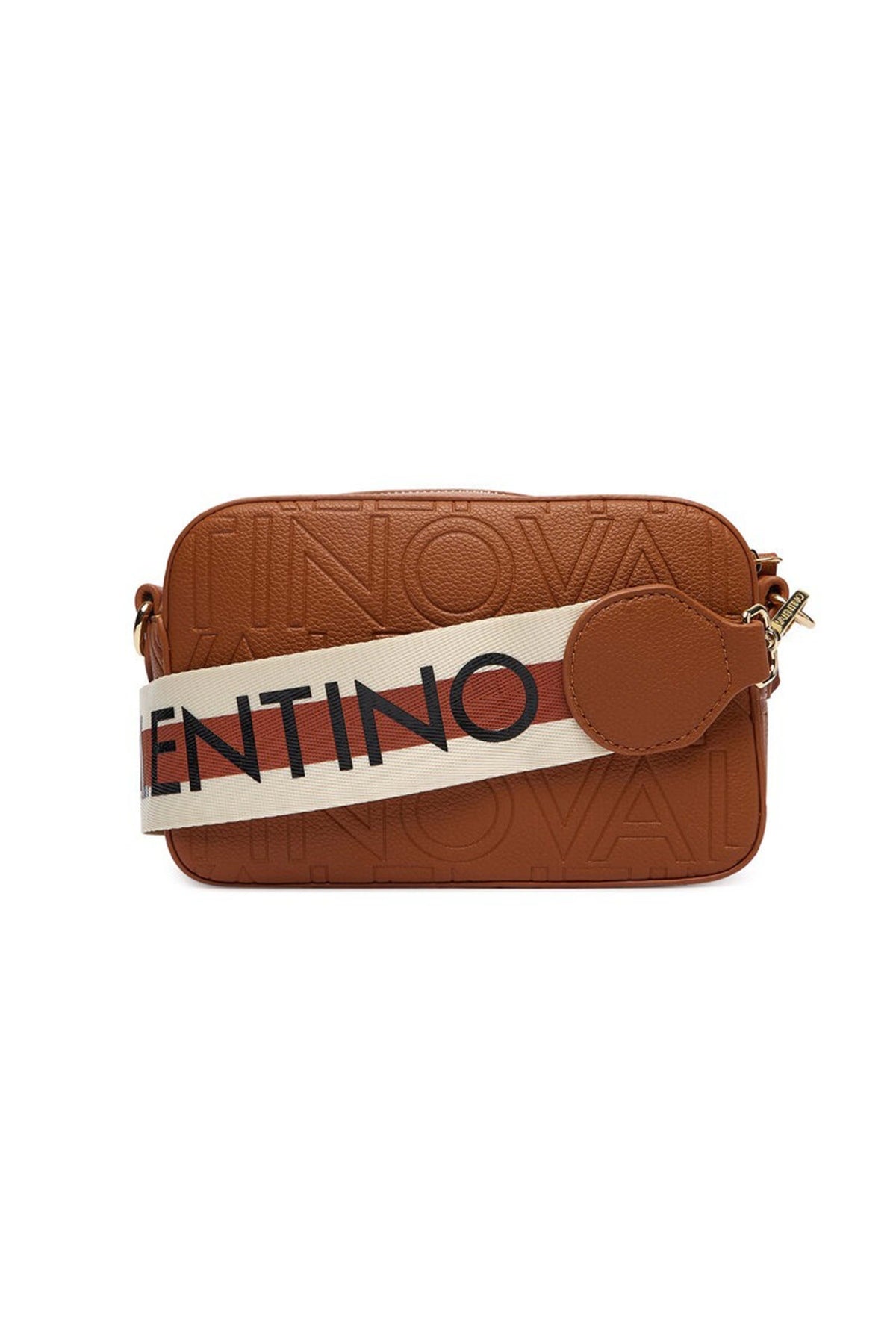 VALENTINO BAGS TASCAPANE PANSY en color CUOIO  (2)