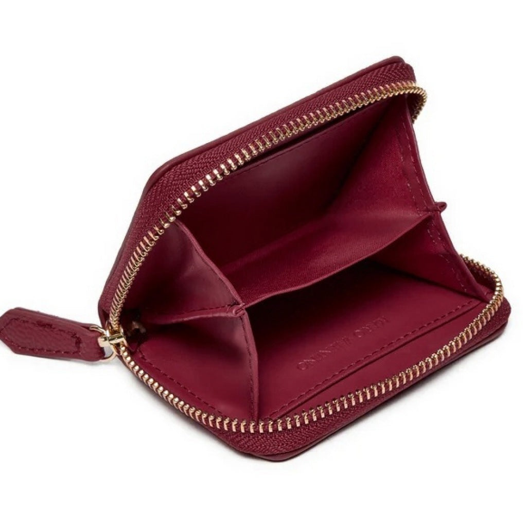 VALENTINO BAGS DIVINA WALLET en color BORDUX  (6)