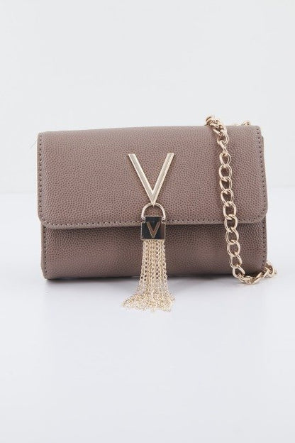 VALENTINO BAGS DIVINA en color TAUPE  (1)