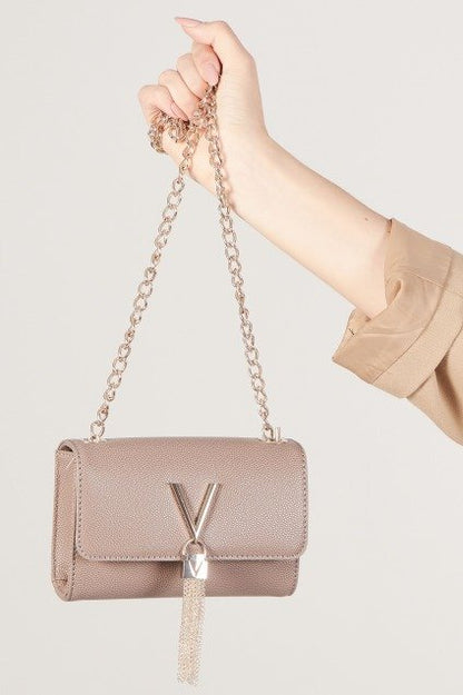 VALENTINO BAGS DIVINA en color TAUPE  (5)