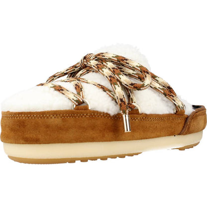 MOON BOOT  MULES SHEARL en color WHISKY  (1)