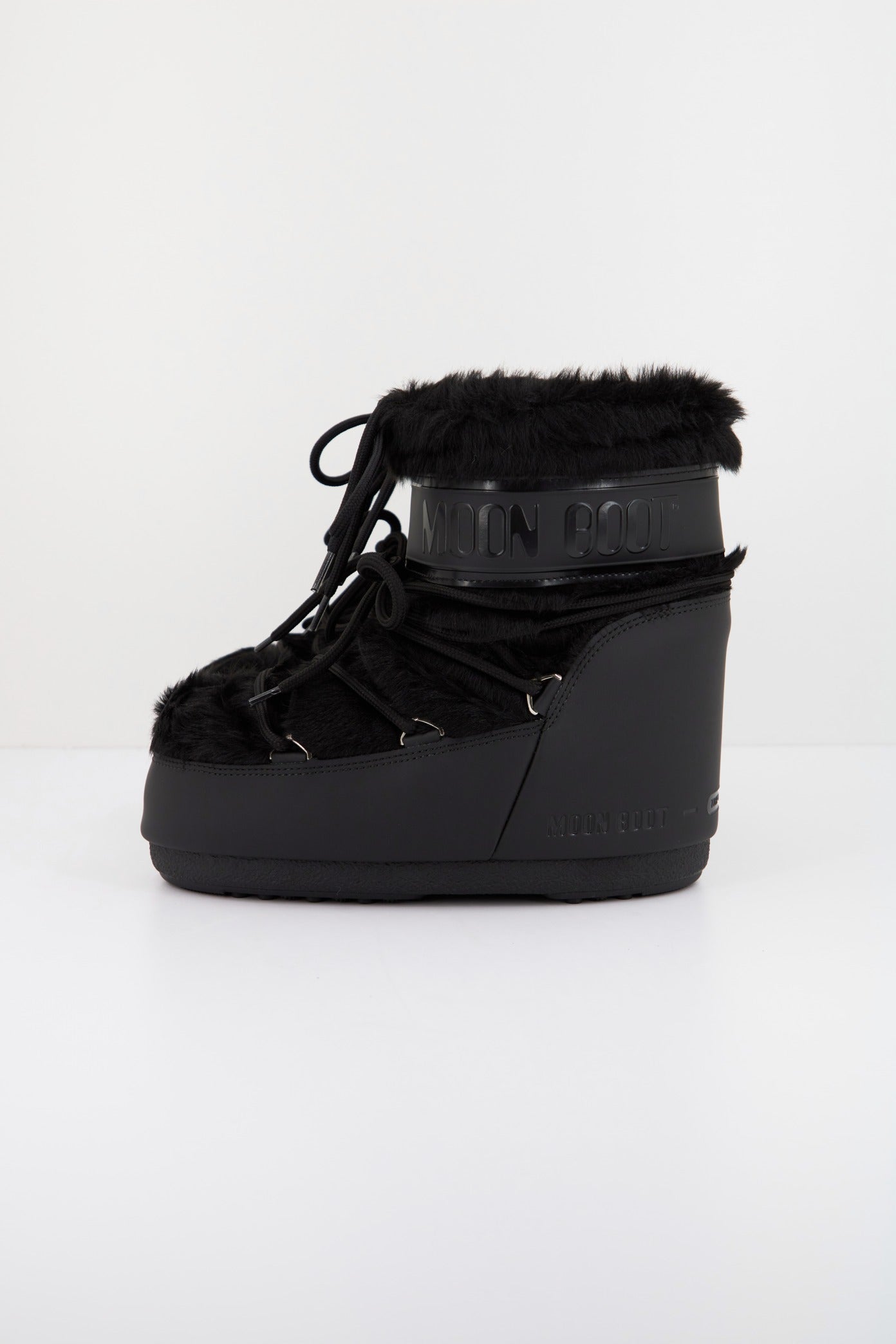 MOON BOOT MB ICON LOW FAUX FUR en color BLACK  (1)