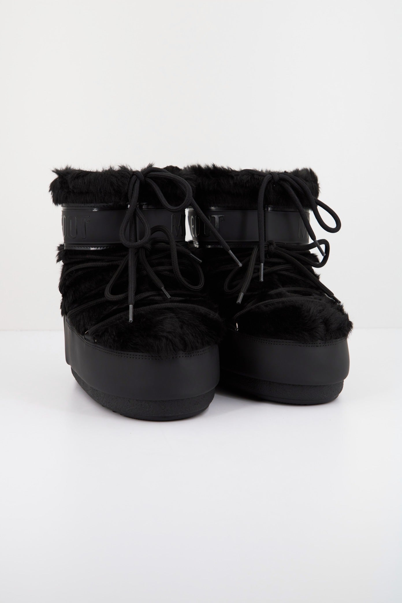 MOON BOOT MB ICON LOW FAUX FUR en color BLACK  (2)