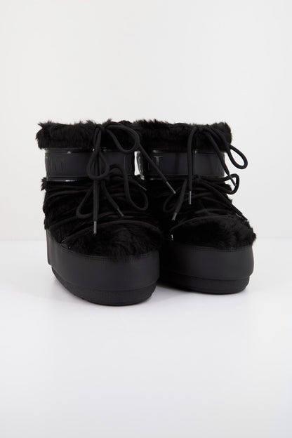 MOON BOOT MB ICON LOW FAUX FUR en color BLACK  (2)