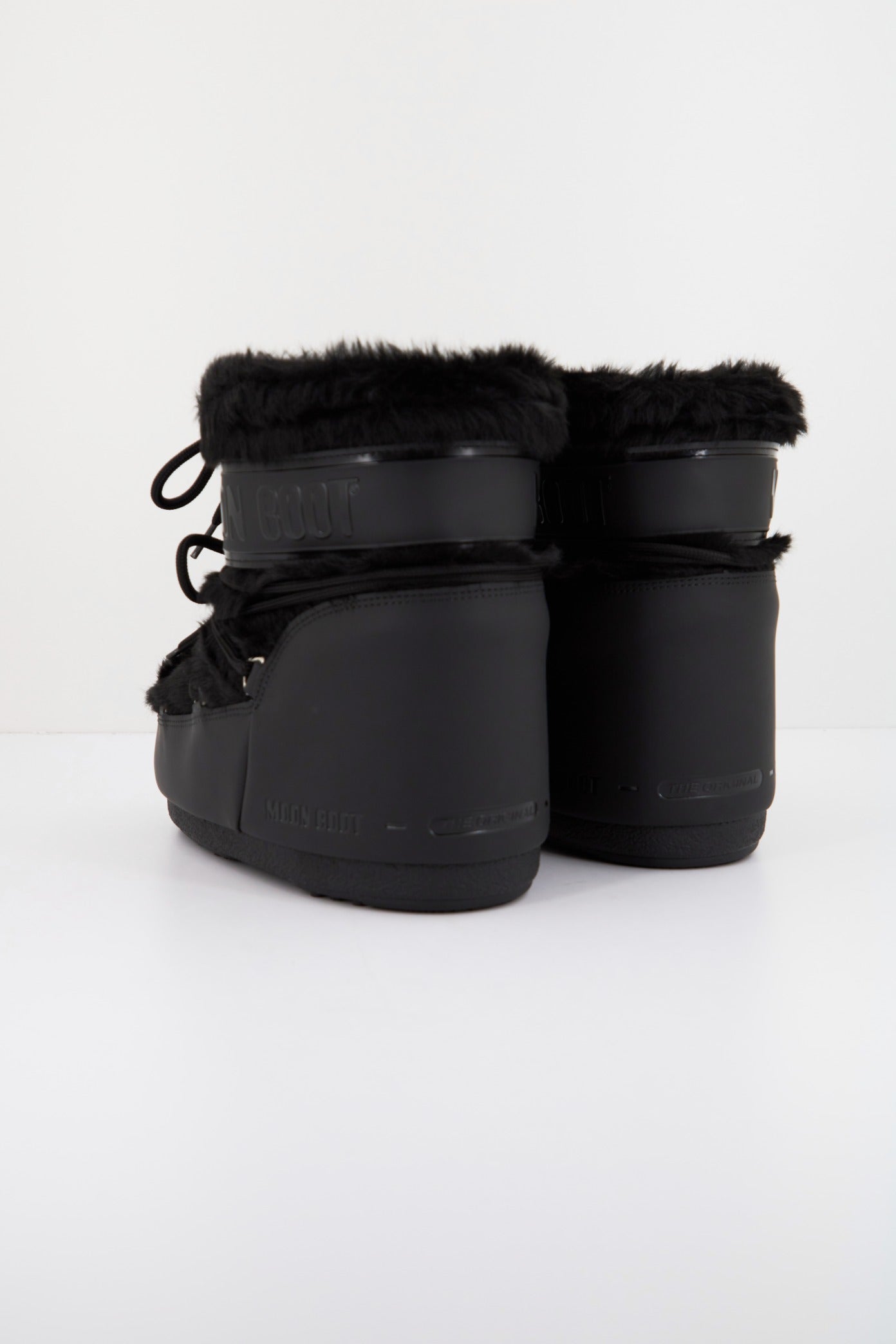MOON BOOT MB ICON LOW FAUX FUR en color BLACK  (3)