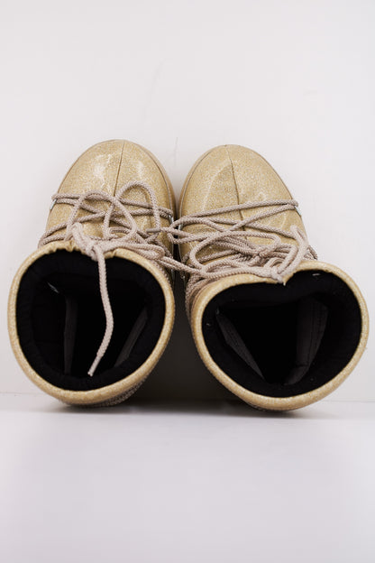 MOON BOOT MB ICON LOW GLITTER en color GOLD  (3)