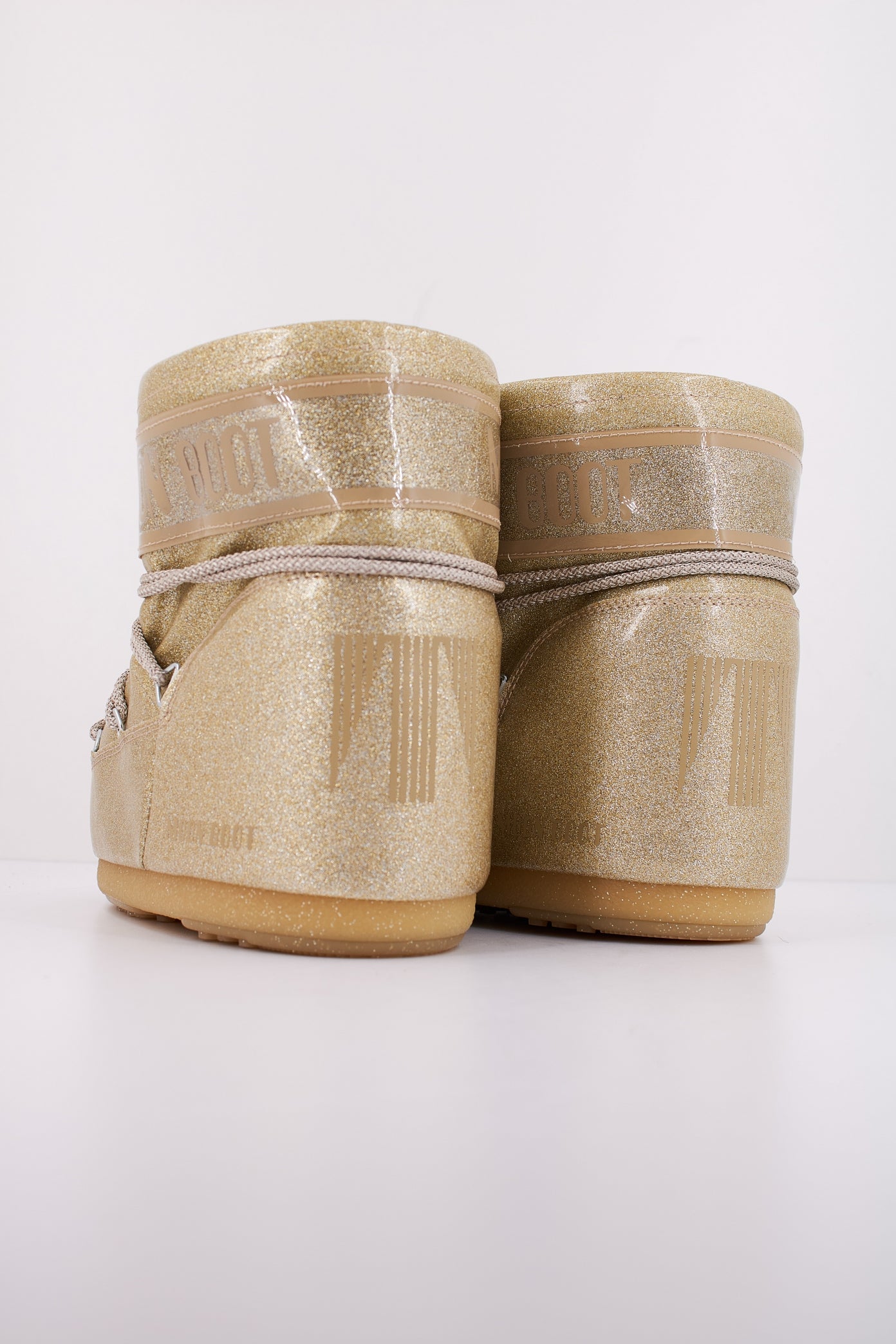 MOON BOOT MB ICON LOW GLITTER en color GOLD  (4)