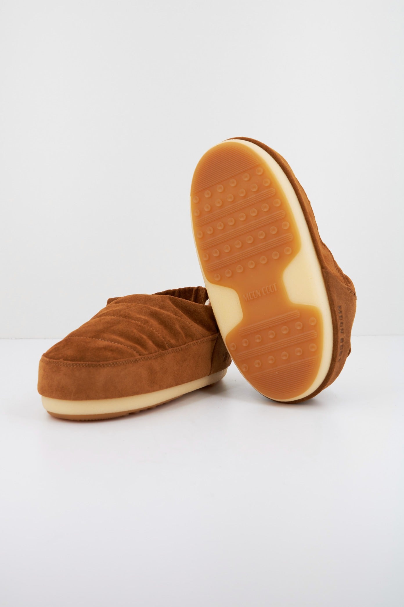 MOON BOOT MB SANDAL BAND SUEDE en color COGNAC  (4)