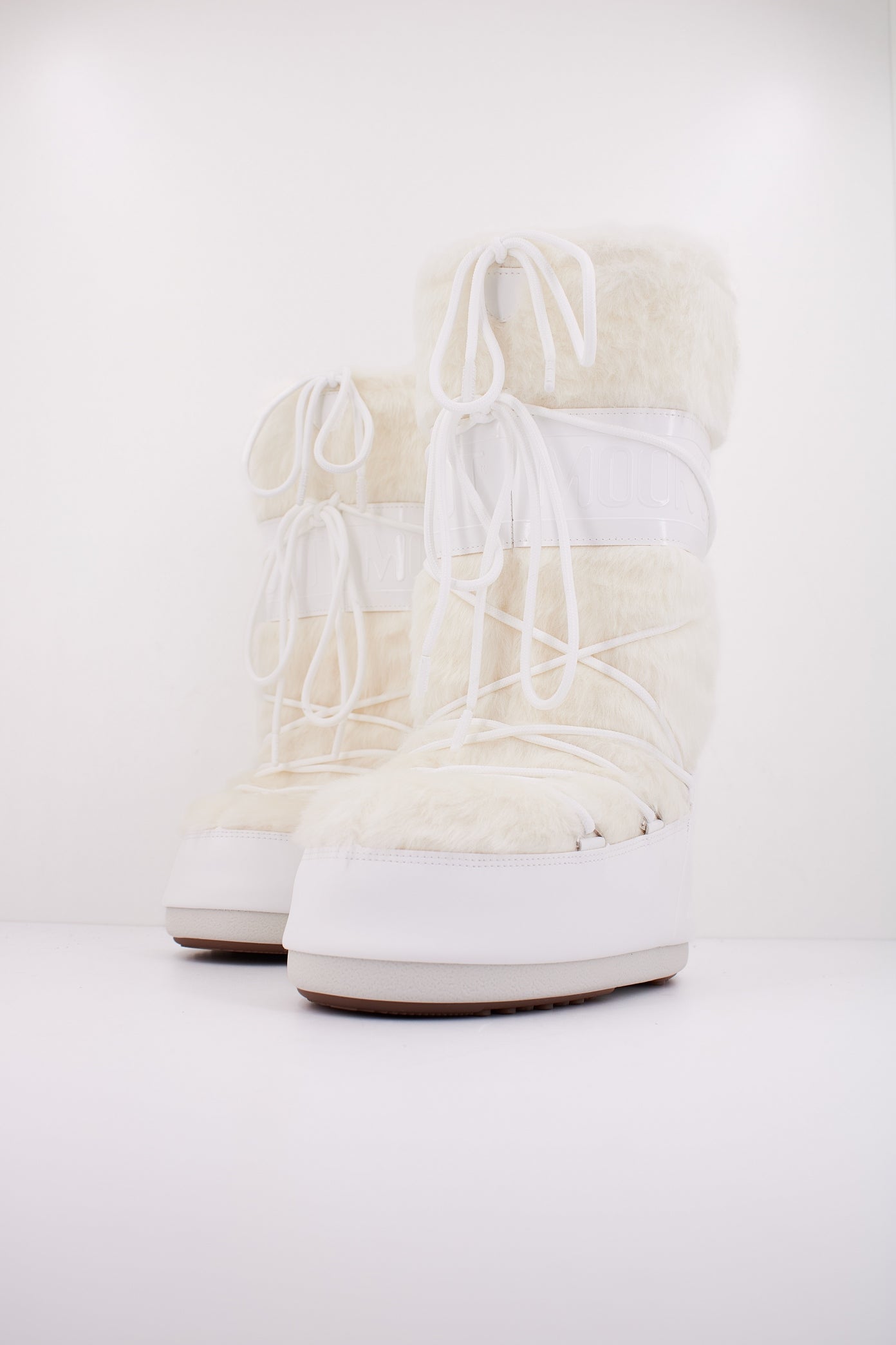 MOON BOOT MB ICON FAUX en color WHITE  (2)