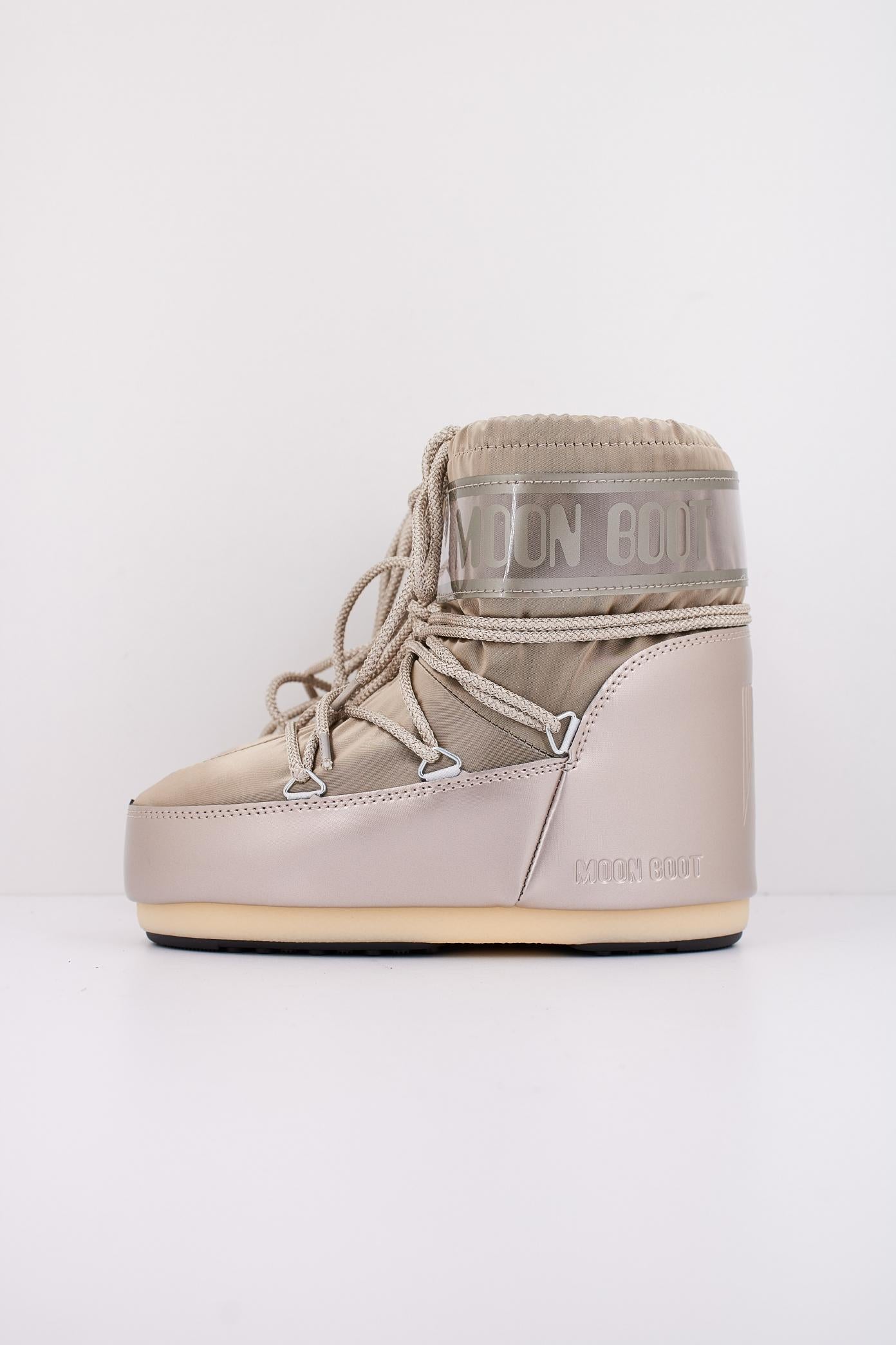 MOON BOOT  MB ICON LOW GLANC en color PLATINUM  (1)