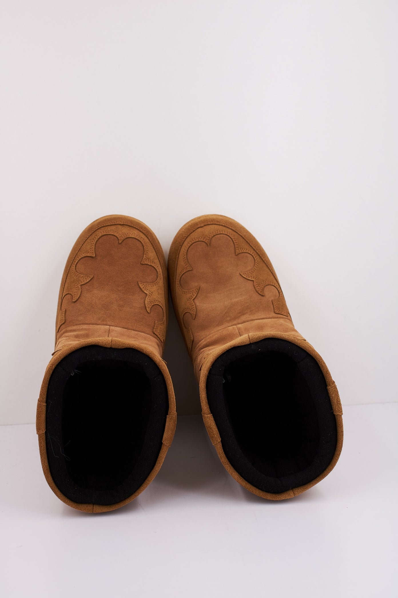 MOON BOOT  MB ICON SUDE EMBROI en color COGNAC  (3)