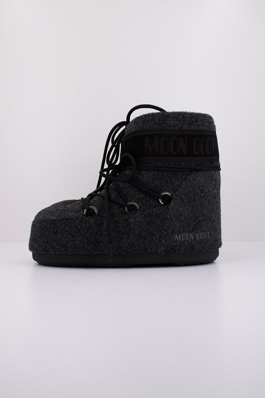 MOON BOOT MB ICON LOW FELT en color BLKMLG  (1)