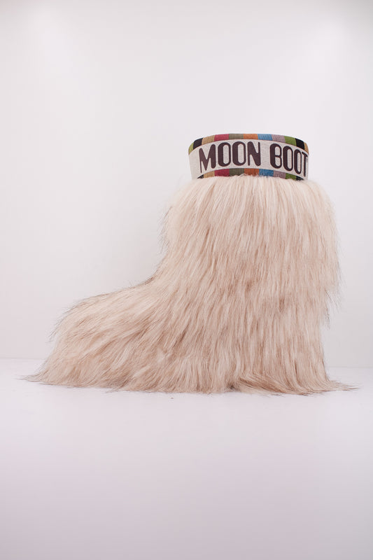 MOON BOOT ICON YETI MID en color BEIGE  (1)