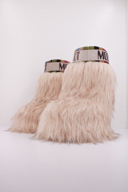 MOON BOOT ICON YETI MID en color BEIGE  (2)