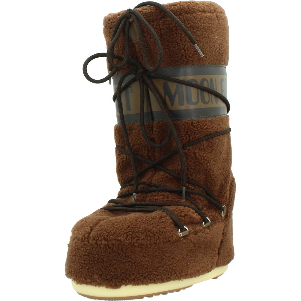 MOON BOOT  MB ICON FLEECE  en color BROWN  (1)