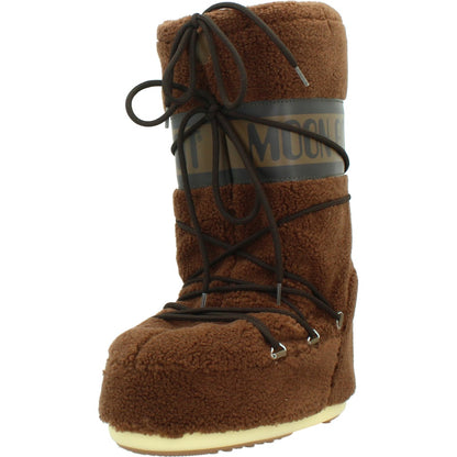 MOON BOOT  MB ICON FLEECE  en color BROWN  (1)