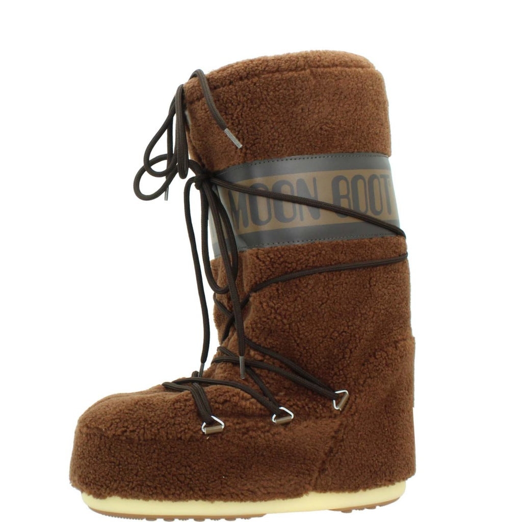 MOON BOOT  MB ICON FLEECE  en color BROWN  (2)