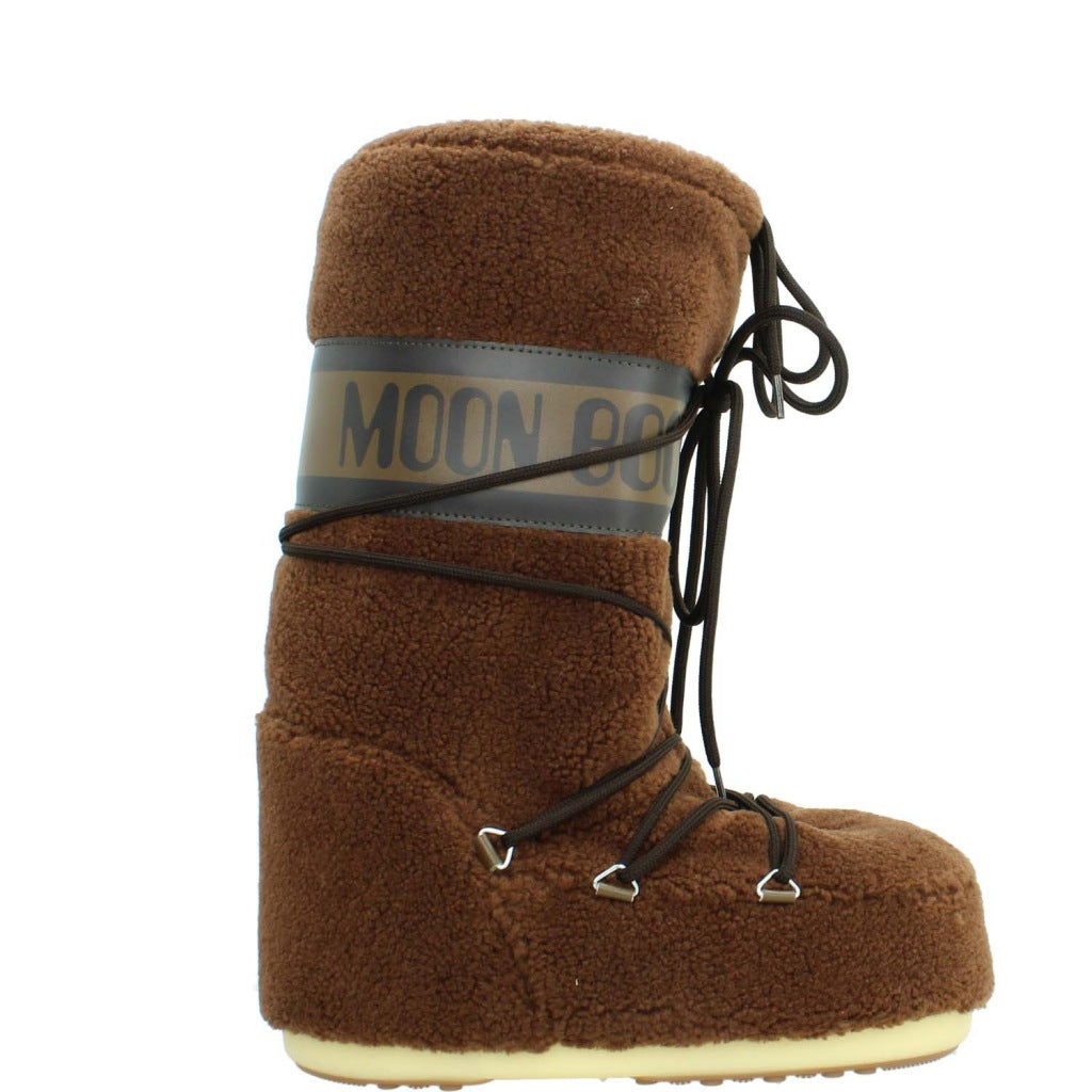 MOON BOOT  MB ICON FLEECE  en color BROWN  (4)