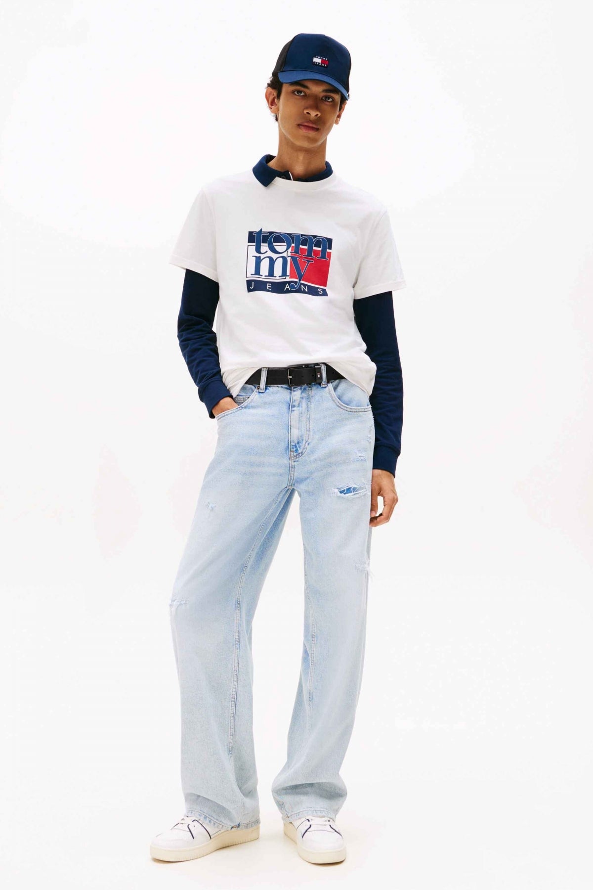 TOMMY JEANS TJM SLIM RWB FLAG TE en color YBH  (4)