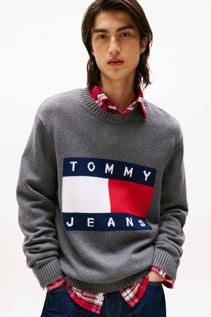 TOMMY JEANS TJM REG MELANGE FLAG en color PU  (1)