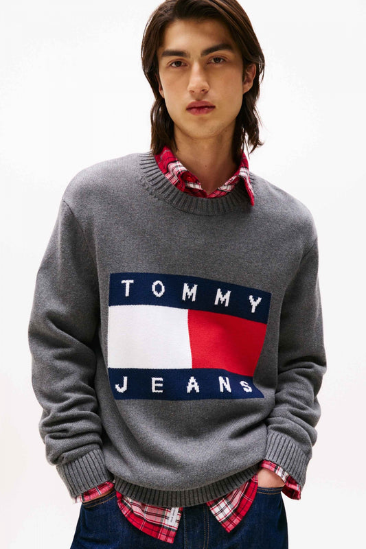TOMMY JEANS TJM REG MELANGE FLAG en color PU  (1)