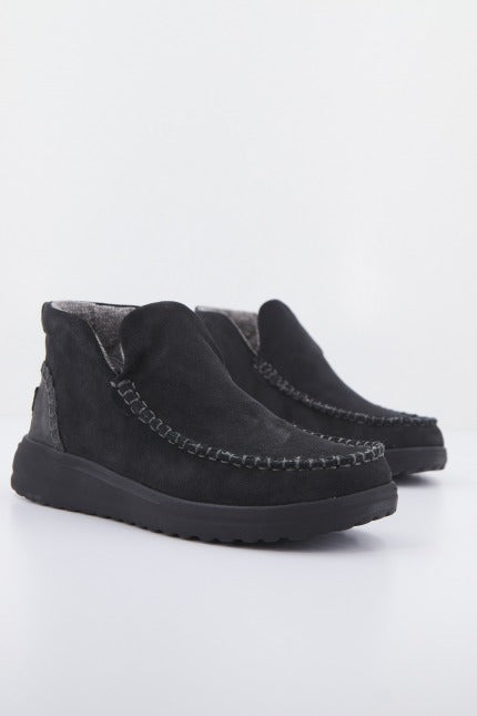 HEY DUDE DENNY SUEDE en color BLACK  (2)