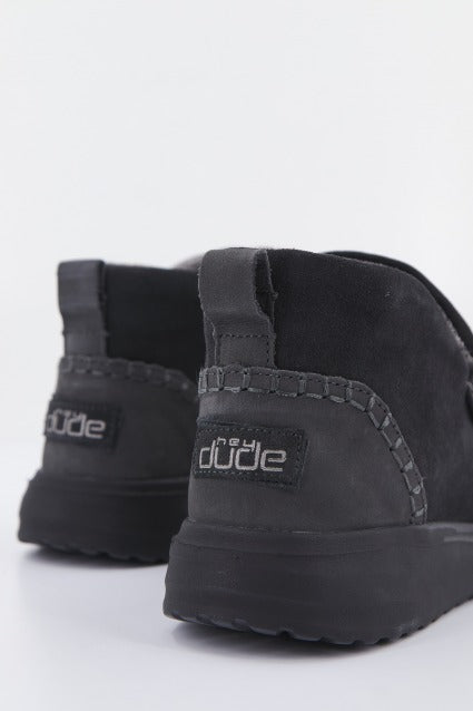 HEY DUDE DENNY SUEDE en color BLACK  (3)