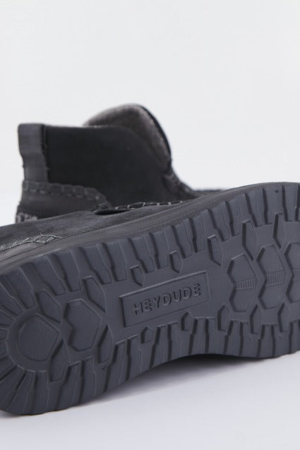 HEY DUDE DENNY SUEDE en color BLACK  (4)