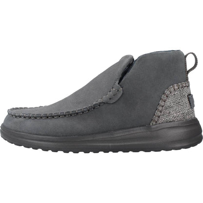 HEY DUDE DENNY SUEDE en color CARBON  (2)