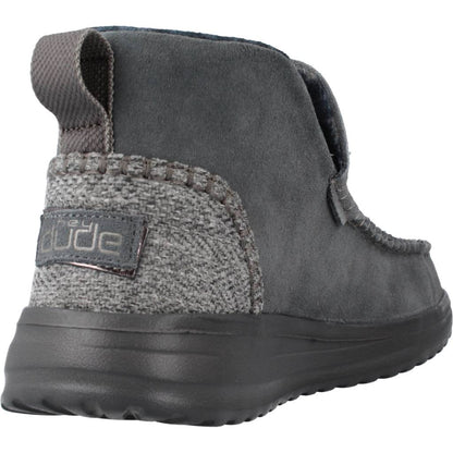 HEY DUDE DENNY SUEDE en color CARBON  (3)