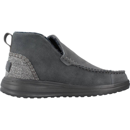 HEY DUDE DENNY SUEDE en color CARBON  (4)