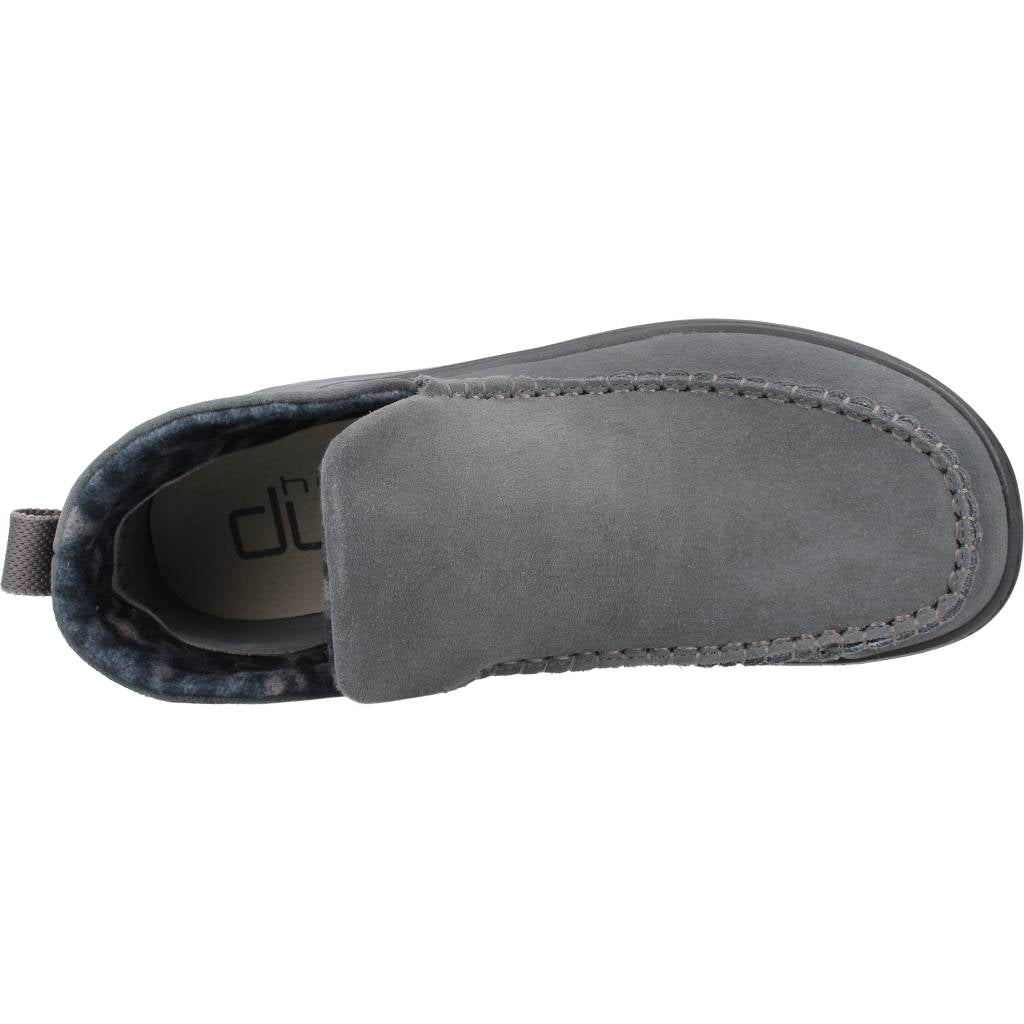 HEY DUDE DENNY SUEDE en color CARBON  (7)